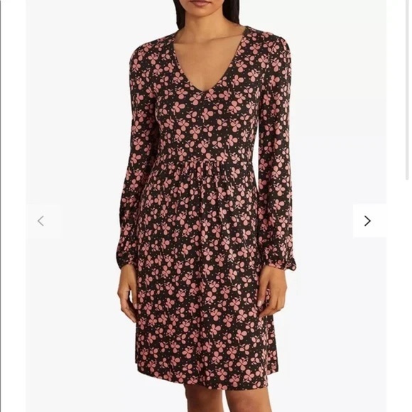 Boden clover print Hattie jersey midi dress size 10P. Comfort casual everyday - Picture 1 of 8